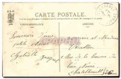 Paris — Boulevard Montmartre — J.L.C. — Verso