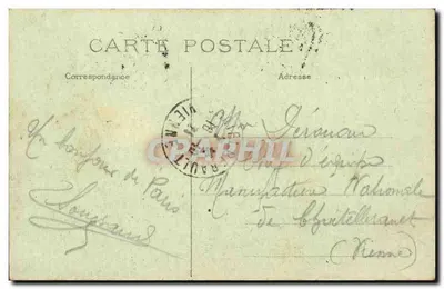 Paryż — Izba Deputowanych i Most Konkordii — wydawca G. Abeille, nr 73 — Rewers