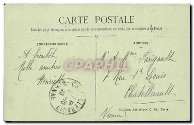 París — Panorama hacia la Nueva Estación de Orleáns — Edición Artística C. M. — Reverso