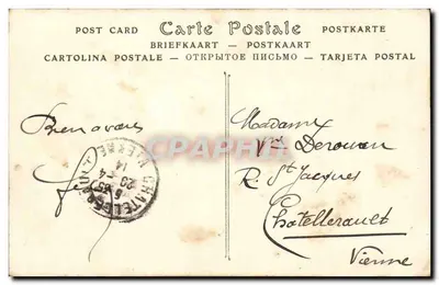 Notre-Dame — Panele dekorujące kaplicę Wieży Południowej — ND Phot. — 160-E.B. PARIS — Rewers