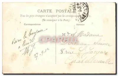 Paris — Kirche der Sorbonne — anonymer Verlag, Nr. 171 — Rückseite