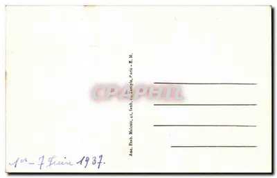 Paryż (XII) — Brama Złota — Statua i basen — E.M. — Rewers