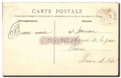 Neuilly-en-Thelle — Prefeitura — Imp. Lib. Frémont, Beaumont & Chise — Verso