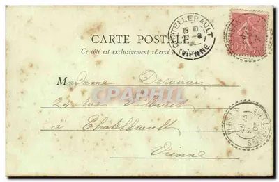 Nointel — Widok fasady zamku — Imp. Lib. J. Frémont, Beaumont-s-Oise — Rewers