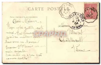 Isle-Adam — Il Castello sull'Isola — Imp. Lib. J. Fremont, Beaumont-s-Oise — Verso