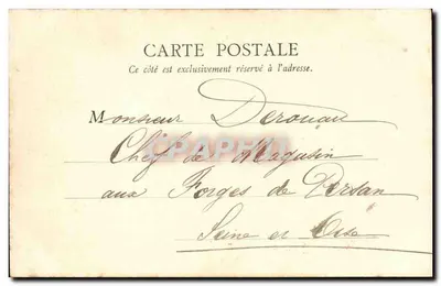 Hospital militar — Vichy — B.F. Paris — Verso