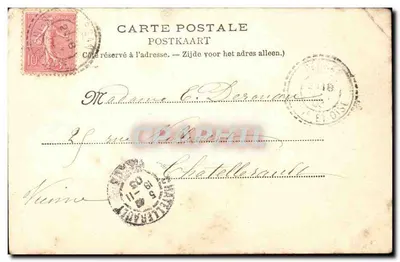 Place de la Constitution — Bruksela — A L'AIGLON, 110, rue du Marché-aux-Herbes — Rewers