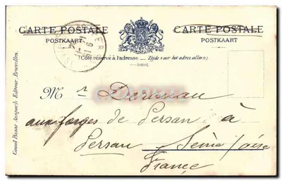 Bruxelles – Palazzo della Città – Grand Bazar, edizione N°1 — Verso