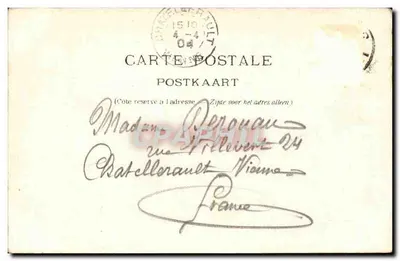 Brüssel - Bahnhof du Midi — anonymer Verleger, Serie 24 Nr. 77 — Rückseite