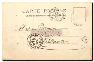 Castelo de La Clayette — Châtellerault — Coleção dos Castelos da Borgonha, Fototipia Bourgeois Frères, Chalon s/S — Verso