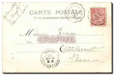 Kościół w Châteauneuf — Châteauneuf-sur-Loire — B. F. Chalon-sur-Saône, n° 23-8-03 — Rewers