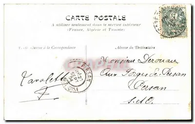 Limoges - Central Hôtel — widok placu z tramwajem — J. Faissat fot-edyt. zarejestrowany — Rewers