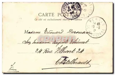 Chantilly — O Castelo — Imp. libr. J. Frémont, Beaumont-sur-Oise — Verso