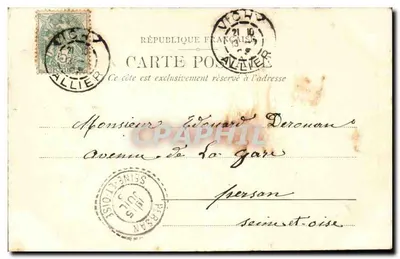 Vichy: O Castelo de Busset — C. Marthare, editora, Vichy-Marseille, n°15 — Verso