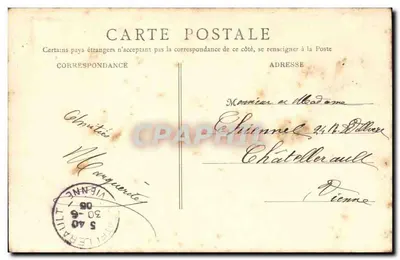 Blois — Zamek — Façada Fryderyka I — B. F., Paryż, nr 8 — Rewers