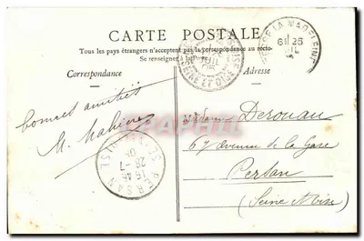 Bagnolès-de-l'Orne - 30. - Etablissement, visto da volo. - Vve Mesnard, edit. Bagnolès-Parigi - Plaq. — Verso