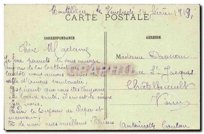 Amiens (Somme) - A Catedral garantida contra o bombardeio — R. P. — Verso