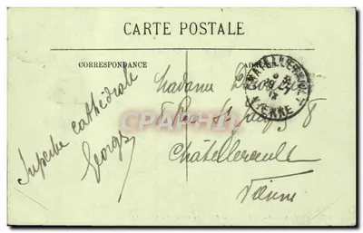 Amiens — Katedra — Szczegół Dużego Wzgórza — LL, nr 167 — Rewers