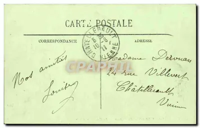 Azay-le-Rideau — O Castelo — A Fachada Principal — LL. — Verso