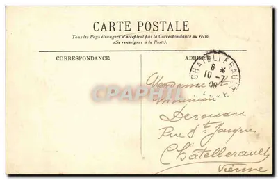 Argentan — De Kerk van Sint Germain (15e, 16e en 17e eeuw) — Roussel, uitgave Argentan — Achterkant