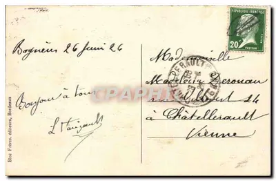 Bagnères-de-Bigorre - A Virgem do Bédat — editor Bioc Frères, Bordeaux, n°7 — Verso