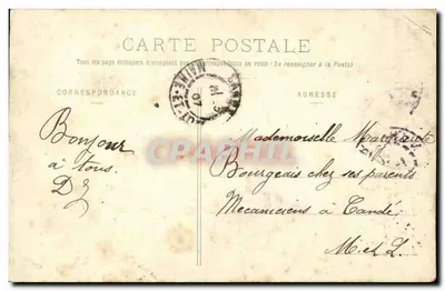 Eu te amo e te amarei... — Poema romântico — Coleção H. Laurent, Port-Louis — Verso