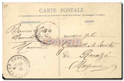 Famille de pêcheurs sur la côte — Collection G. L. P. de Nantes — n° 954 — Verso