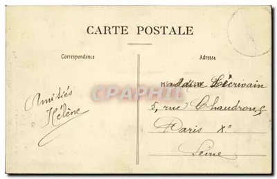 Trajes de Noivos - Plonévez, Porzay, Plomodiern - St-Nic, Cast, Plogonnec — Le Floc'h, fotógrafo, Castelnaudary — Verso
