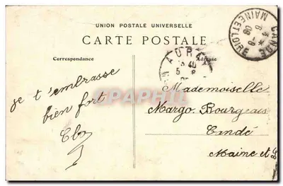 In Bretagne — De eerste Becquées — Collectie Villard, Quimper — Achterkant