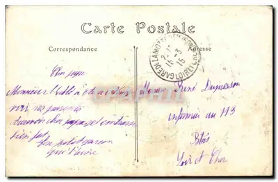 英軍 — 1914年の戦役 — ND. フォト. No.47 — 裏面
