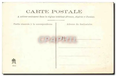 Orléans - A Praça do Martroi — editor anônimo, n° de série 1012 — Verso
