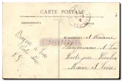 Nowożeńcy z Bannalec — Kolekcja H. Laurent, Port-Louis — nr 1434 — Rewers
