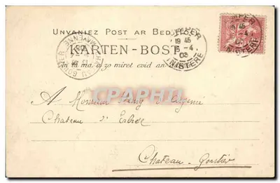 Menina de Pont-Aven — Sonho — Edição VILLARD, n°1267 — Verso