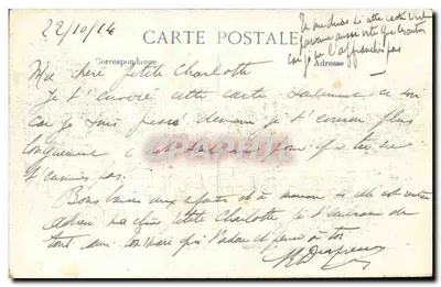 Tirailleurs marocains soignant un blessé allemand près de Villeroy — E.P.D. n° 103 — Verso