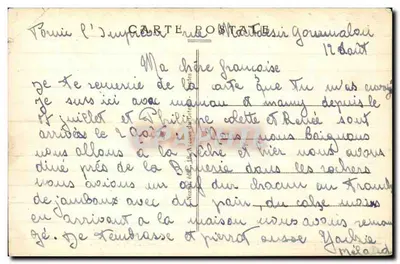 Ma douce Bretagne — Grand'mère est bien aimée de ses petits gâs — éditeur CPAPHIL, n° 27 — Rewers