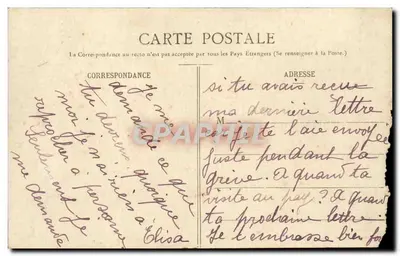 Concours de Mollets op de Strand — Tussen de optiek en het water... — G. Ouvrard, Bayonne — Achterkant