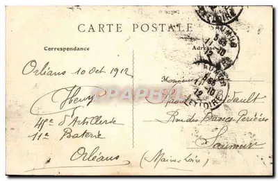 Orléans — Kwatera Duportail — widok bram i budynku — wydawca T.L.C. — Rewers