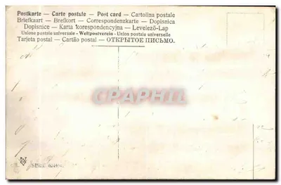 Ancre et trèfles — Souvenir d'amitié — éditeur P.F. série 62414 — Verso