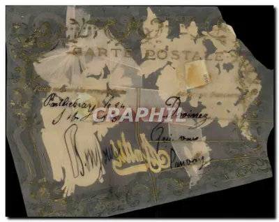 Buquês de rosas, violetas e flores brancas — Carte postale decorada — Editor: 'Carte Postale' (verso) — Verso