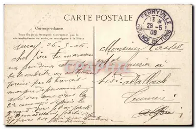 Grupo de jóvenes chicas — Feliz cumpleaños — Colección Villain, Quimper, n°1106 — Reverso