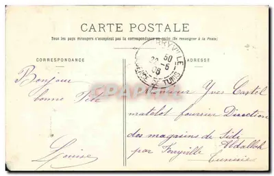 Fille en costume traditionnel — Port-Louis — Collection H. Laurent, n°2117 — Verso