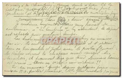 Châlons-sur-Marne — Quartel Duterrie 29º Caçadores (Grande Ciclista) — LL — Verso