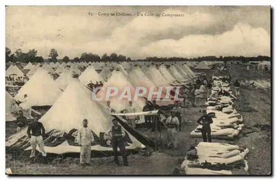 Camp de Châlons — Um Canto de Acampamento — Éditions M. M. G. G. Bourgoin