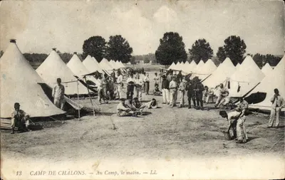 Camp de Châlons — Au Camp, le matin — LL