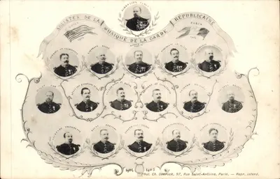 Solistas da Música da Guarda Republicana — Paris — Fot. Ch. Debrock, 97, Rue Saint-Antoine, Paris — Repr. interd.