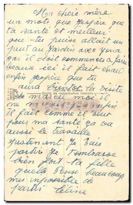 Pássaro e ninho — Páscoa — Editor D. RAVÉ — Verso