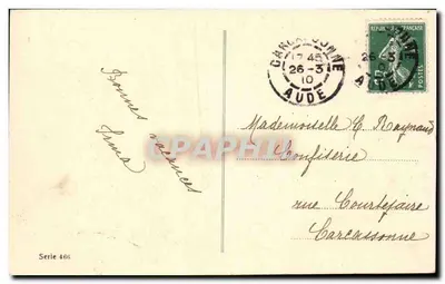 Flores e ovos de Páscoa — Feliz Páscoa — Série 466 — Verso