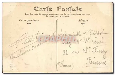 Courbevoie — O Calçadão da Sena — Editor não identificado, número de série 82 — Verso