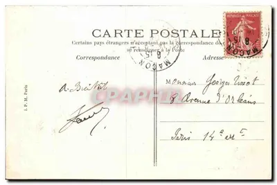 Mâcon — Katedra św. Piotra — Absydę — Rewers