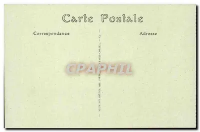 Coucy-le-Château — La Puerta de Soissons (exterior) — editor C. Géfriel, París — Reverso